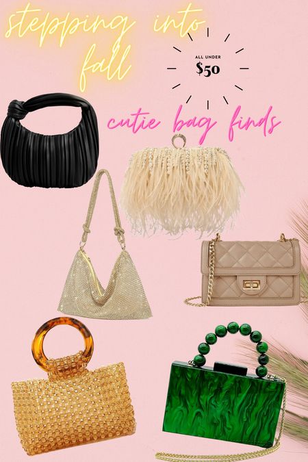Cute fall bags purses clutches from amazon! 

#LTKFind #LTKSeasonal #LTKunder50