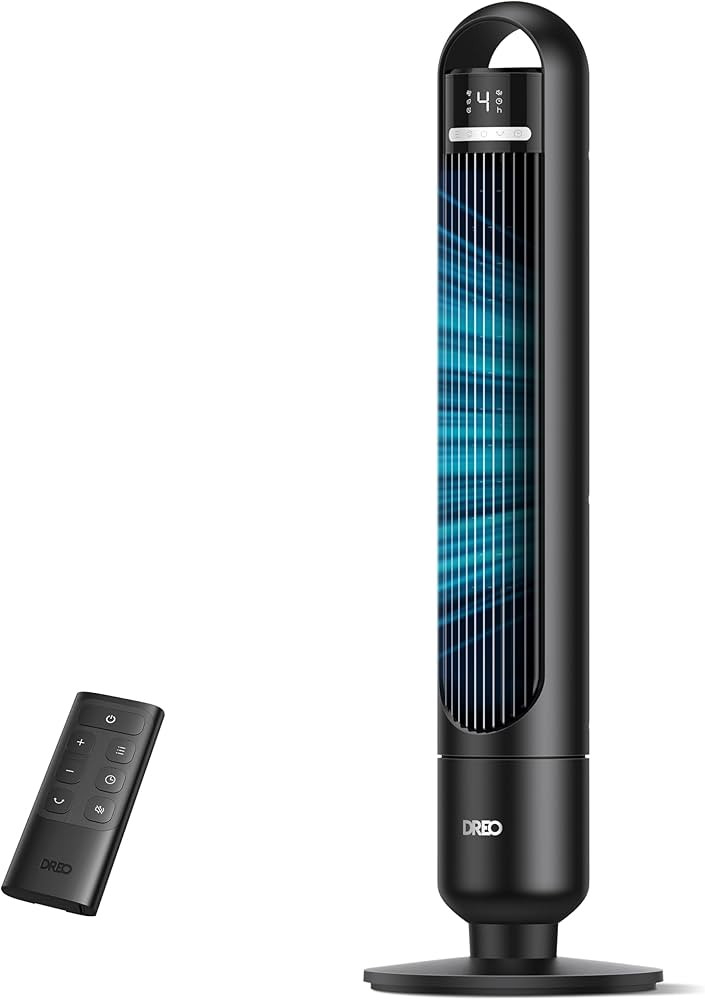 Dreo Tower Fan for Bedroom, 90° Oscillating Standing Fans for Room with 4 Speeds, 3 Modes, 28dB ... | Amazon (US)
