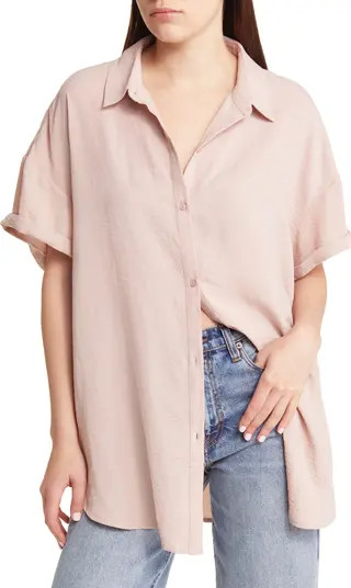 Oversize Short Sleeve Tunic | Nordstrom