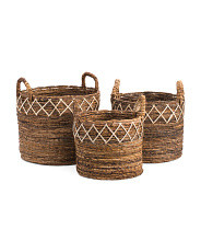 Cross Top Woven Basket Collection | TJ Maxx