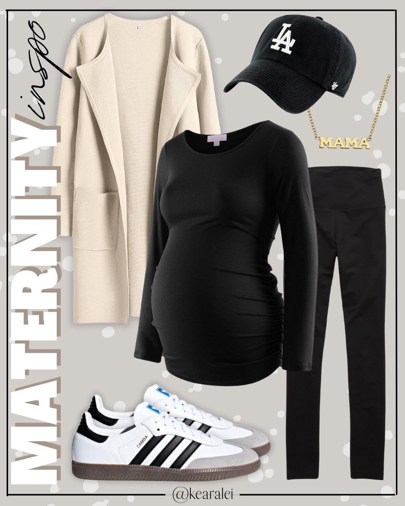 Winter maternity outfits fall pregnancy outfit idea black maternity leggings over the bump with black long sleeve maternity top shirt and white ivory cream off white cardigan coatigan and adidas sambas white sneakers black baseball hat cap Amazon fall outfits affordable baby bump style || #maternity #outfits #outfit #cardigan #coatigan #amazon #pinkblush #motherhood #bump #pregnancy #pregnant
.
.
.
baby shower dress, Maternity Dresses, Maternity, over the bump, motherhood maternity, pinkblush, mama shirt sweatshirt pullover, hospital bag, nursery, maternity photos, baby moon, pregnancy, pregnant, maternity leggings, maternity tops, diaper bag, mama necklace, baby boy, baby girl outfits, newborn, mom, 

Amazon fashion, teacher outfits, business casual, casual outfits, neutrals, street style, Midi skirt, Maxi Dress, Swimsuit, Bikini, Travel, skinny Jeans, Puffer Jackets, Concert Outfits, Cocktail Dresses, Sweater dress, Sweaters, cardigans Fleece Pullovers, hoodies, button-downs, Oversized Sweatshirts, Jeans, High Waisted Leggings, dresses, joggers, fall Fashion, winter fashion, leather jacket, Sherpa jackets, Deals, shacket, Plaid Shirt Jackets, apple watch bands, lounge set, Date Night Outfits, Vacation outfits, Mom jeans, shorts, sunglasses, Disney outfits, Romper, jumpsuit, Airport outfits, biker shorts, Weekender bag, plus size fashion, Stanley cup tumbler, Target, Abercrombie and fitch, Amazon, Shein, Nordstrom, H&M, forever 21, forever21, Walmart, asos, Nordstrom rack, Nike, adidas, Vans, Quay, Tarte, Sephora, lululemon, free people, j crew jcrew factory, old navy


#LTKootd #LTKBump #LTKBaby