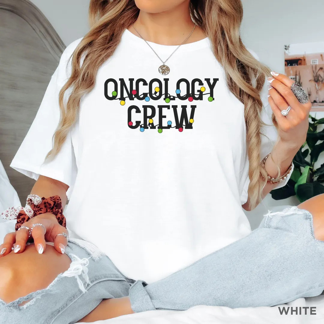 Oncology Crew Shirt Christmas, Oncology Shirt, Chemo Nurse Gift, Onc Nurse Graduation Gift, Cance... | Etsy (US)