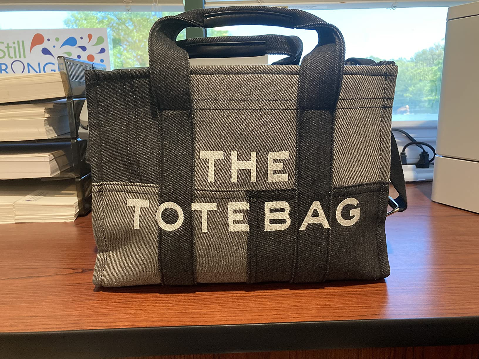 Rysmoclr The Tote Bag for Women Denim Tote Bag with Zipper Women's Traveler Tote Patchwork Design... | Amazon (US)