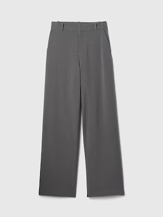 365 High Rise Brushed Twill Trousers | Gap (US)