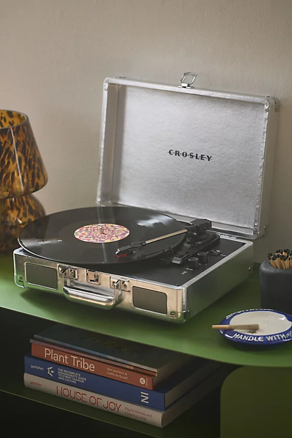 Crosley Cruiser Plus Bluetooth Record Player in Silver at Urban Outfitters | Urban Outfitters (US and RoW)