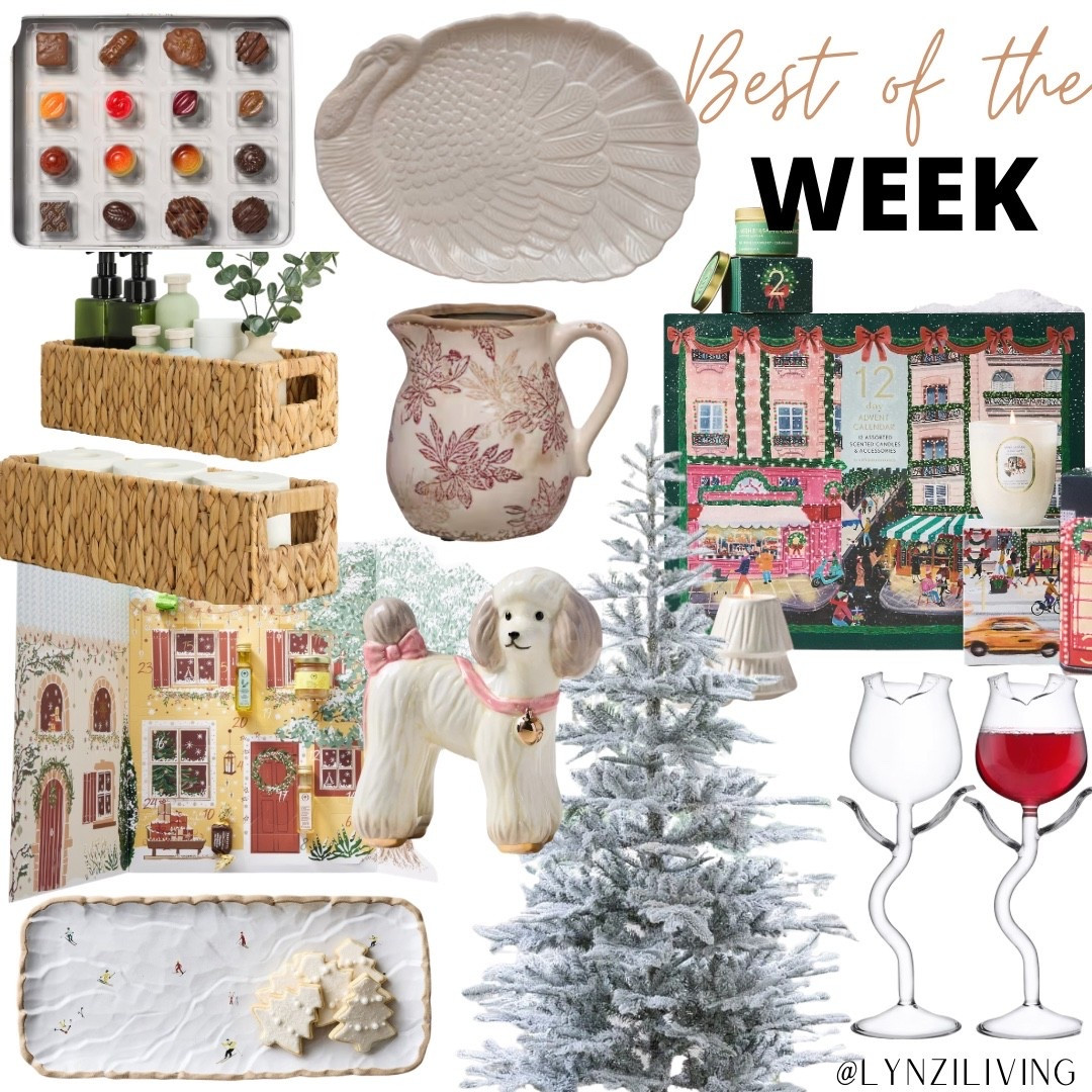 Best of the Week - the most clicked items of last week

Christmas decor, Christmas gifts, Christmas presents, Christmas advent calendar 2025, Christmas 2025, edible gifts, box of chocolates, organization baskets, bathroom baskets, olive oil advent calendar, foodie advent calendar, skiing serving tray, Christmas serving tray, Christmas tree, flocked Christmas tree, Christmas poodle, Christmas pitcher, serving pitcher, Thanksgiving tray, Thanksgiving serving tray, turkey serving tray, turkey dish, fragrance advent calendar, flower wine glasses, tulip wine glasses

#LTKHome #LTKHoliday #LTKCyberWeek
