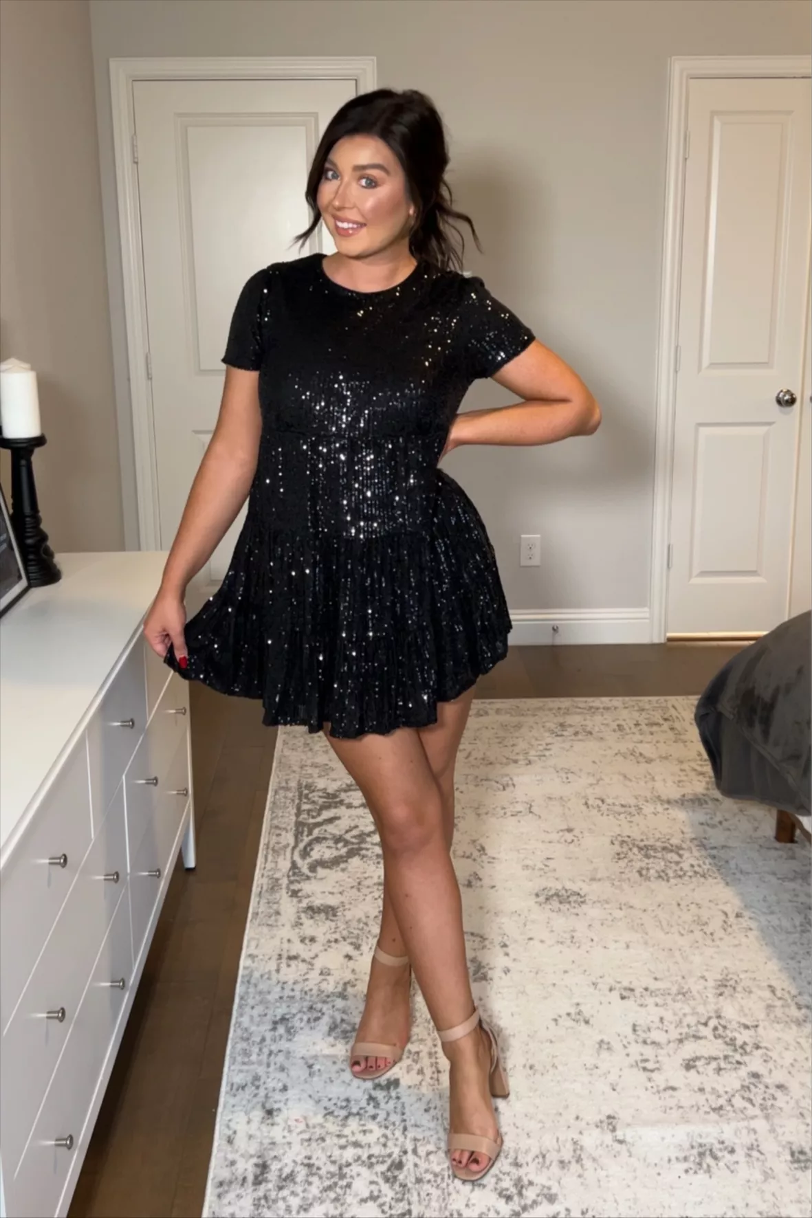 Taking a Shine Black Sequin Tiered … curated on LTK