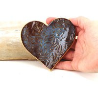 Ceramic Heart Spoon Rest, Tea Bag Holder, Ring Dish | Etsy (US)