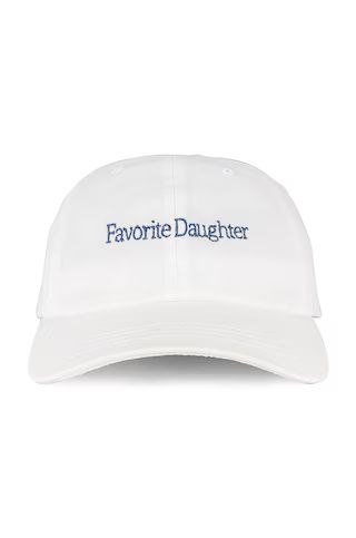 Favorite Daughter Logo Baseball Hat in White from Revolve.com | Revolve Clothing (Global)