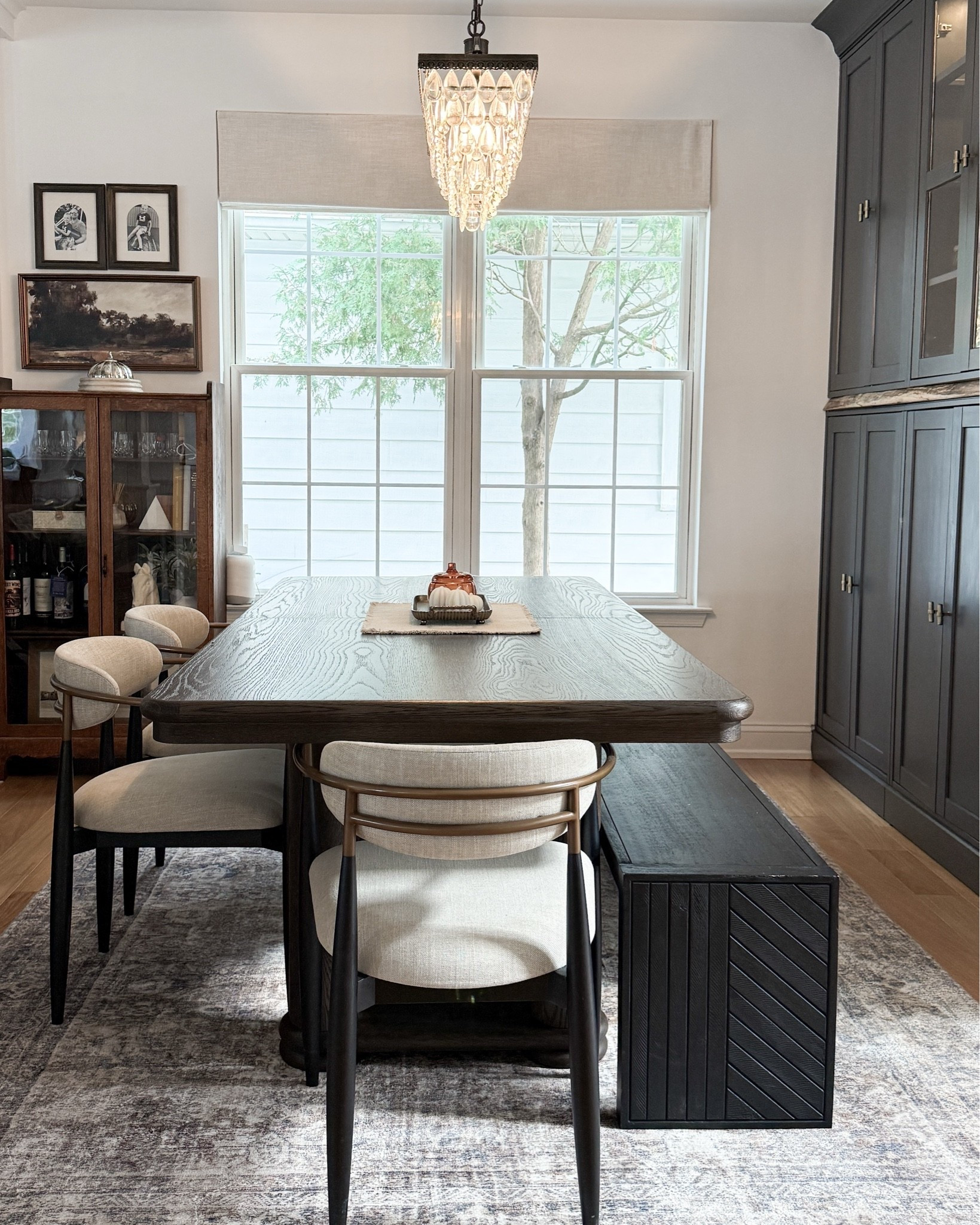 Dining room refresh with IKEA havsta as the “ custom “ built ins ! 
Super affordable and easy DIY project

#LTKHome #LTKmomlife