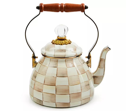 Mackenzie- Childs 2-Quart Enamel Tea Kettle | QVC