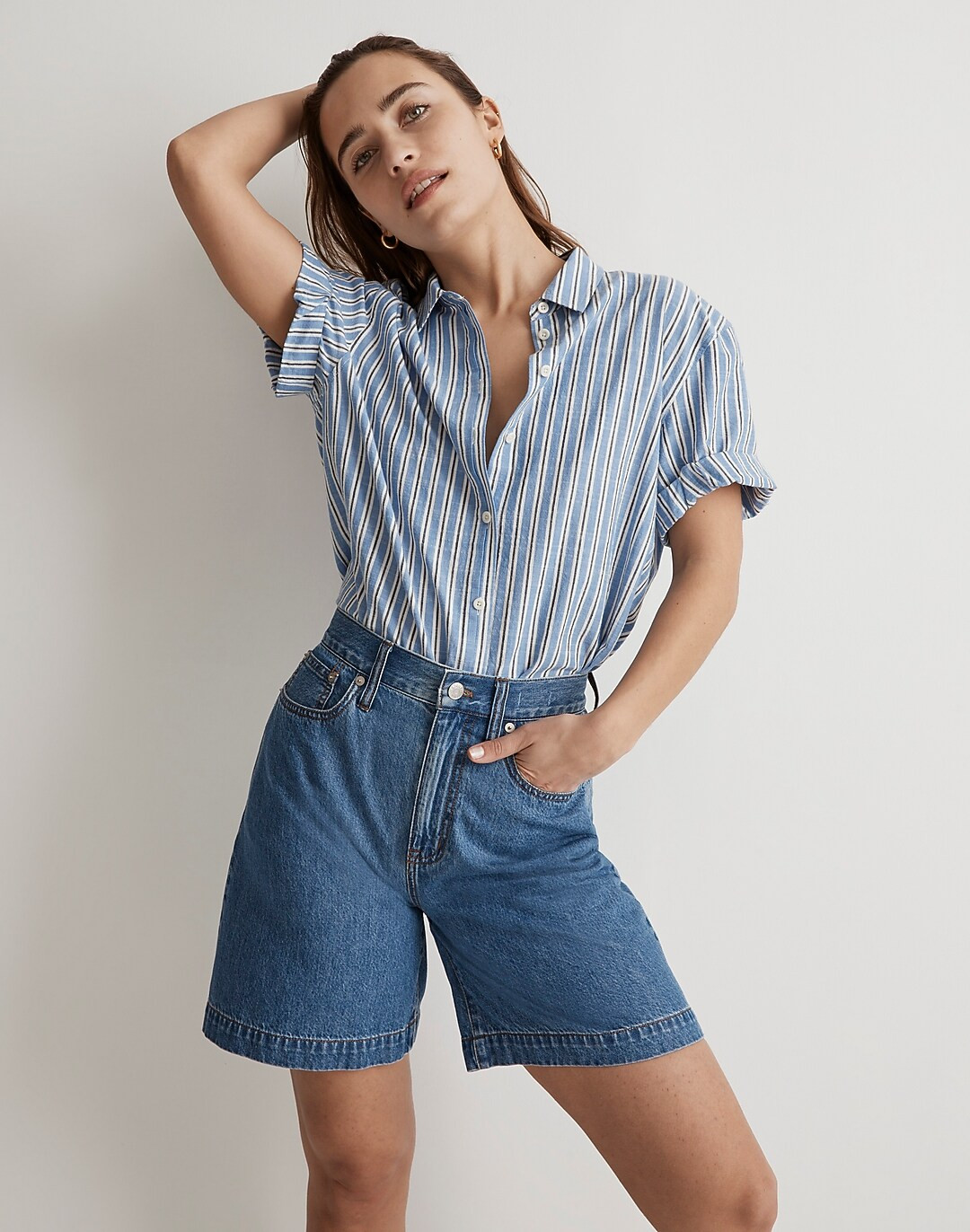 Slim Central Shirt in Stripe | Madewell