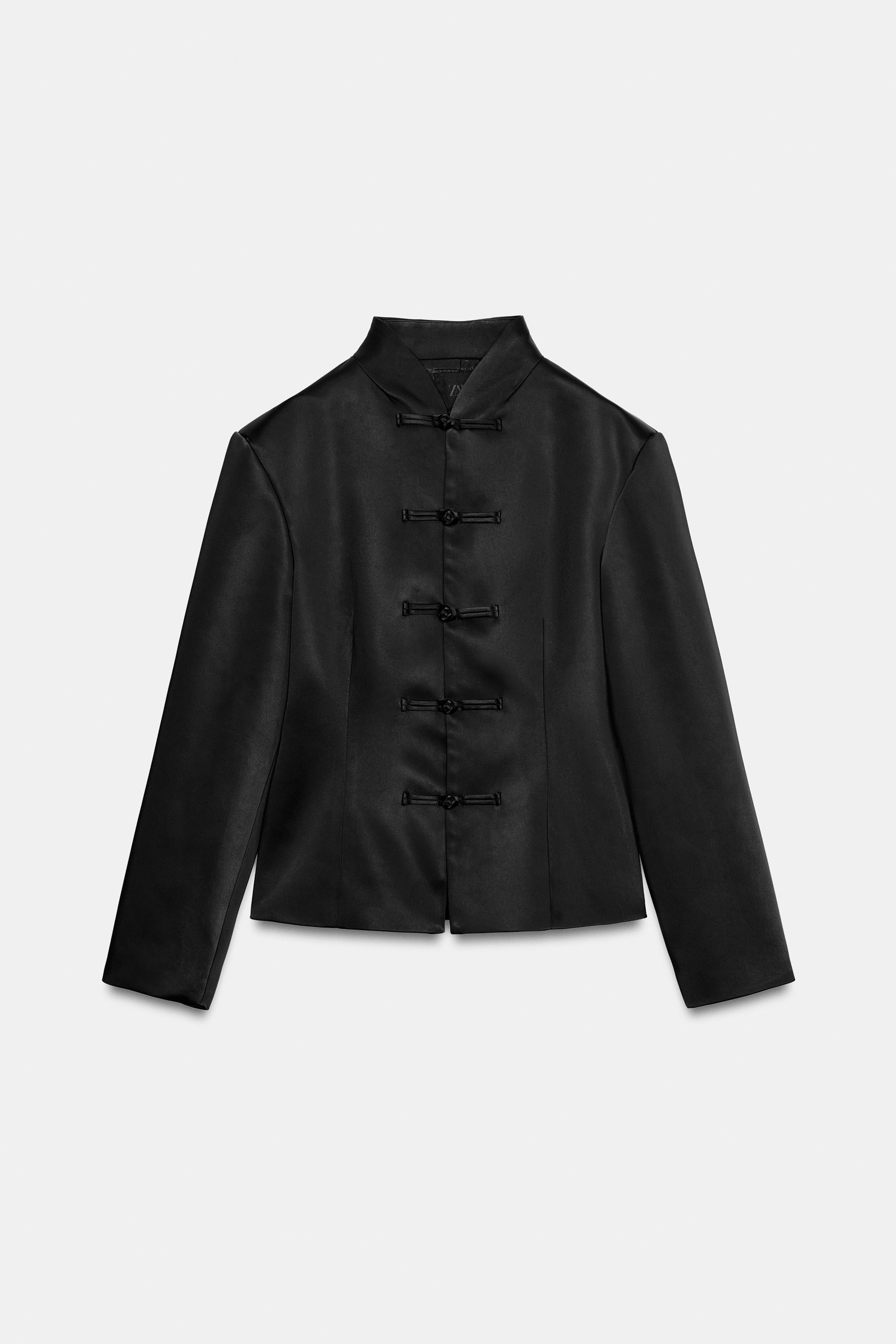 SATIN JACKET WITH FROG FASTENING | Zara UK