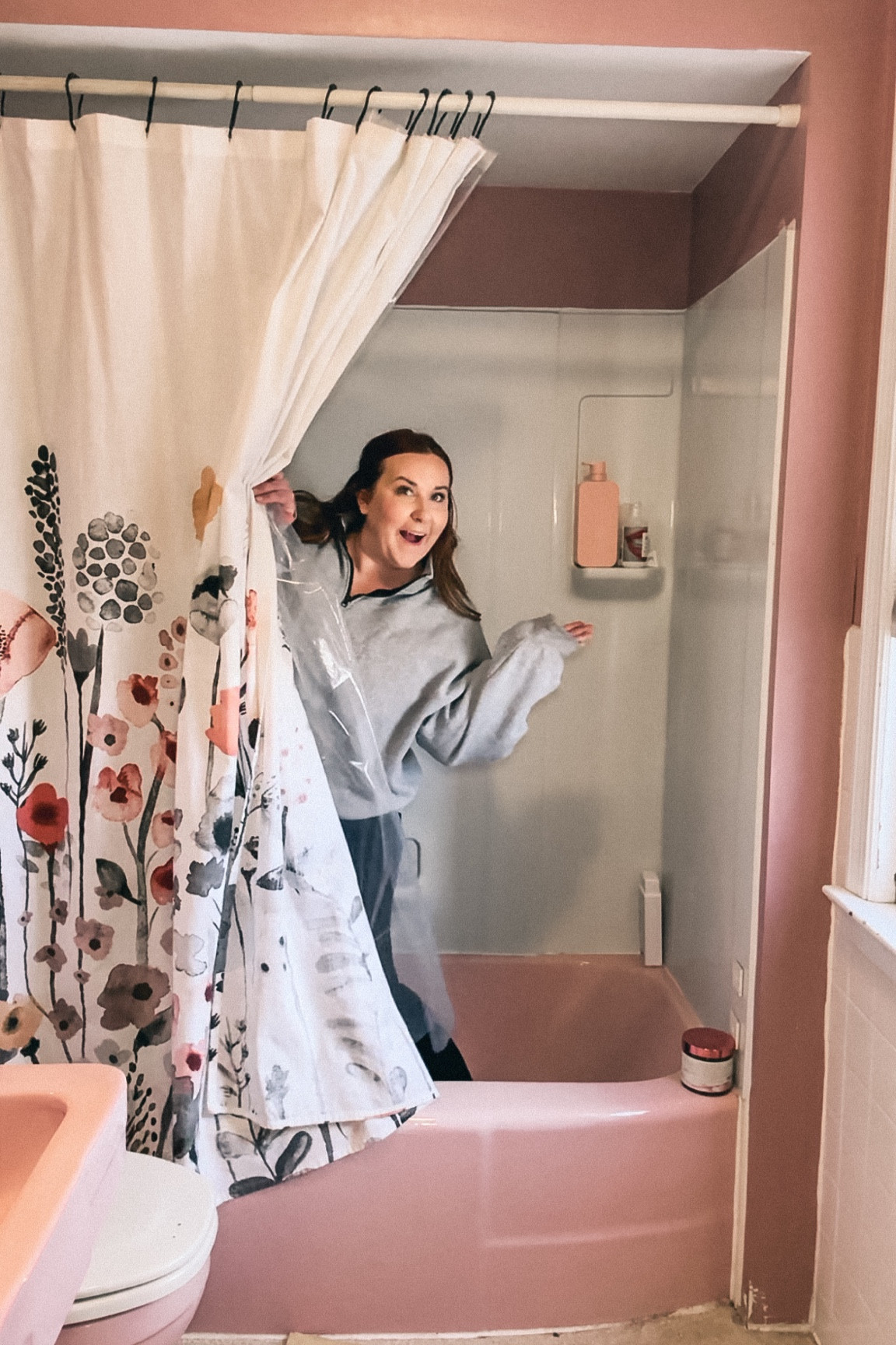 I’m Renovating this bathroom, so unfortunately this shower curtain will be leaving soon. But the people love it (as they should because it’s adorable)!! 

#LTKhome