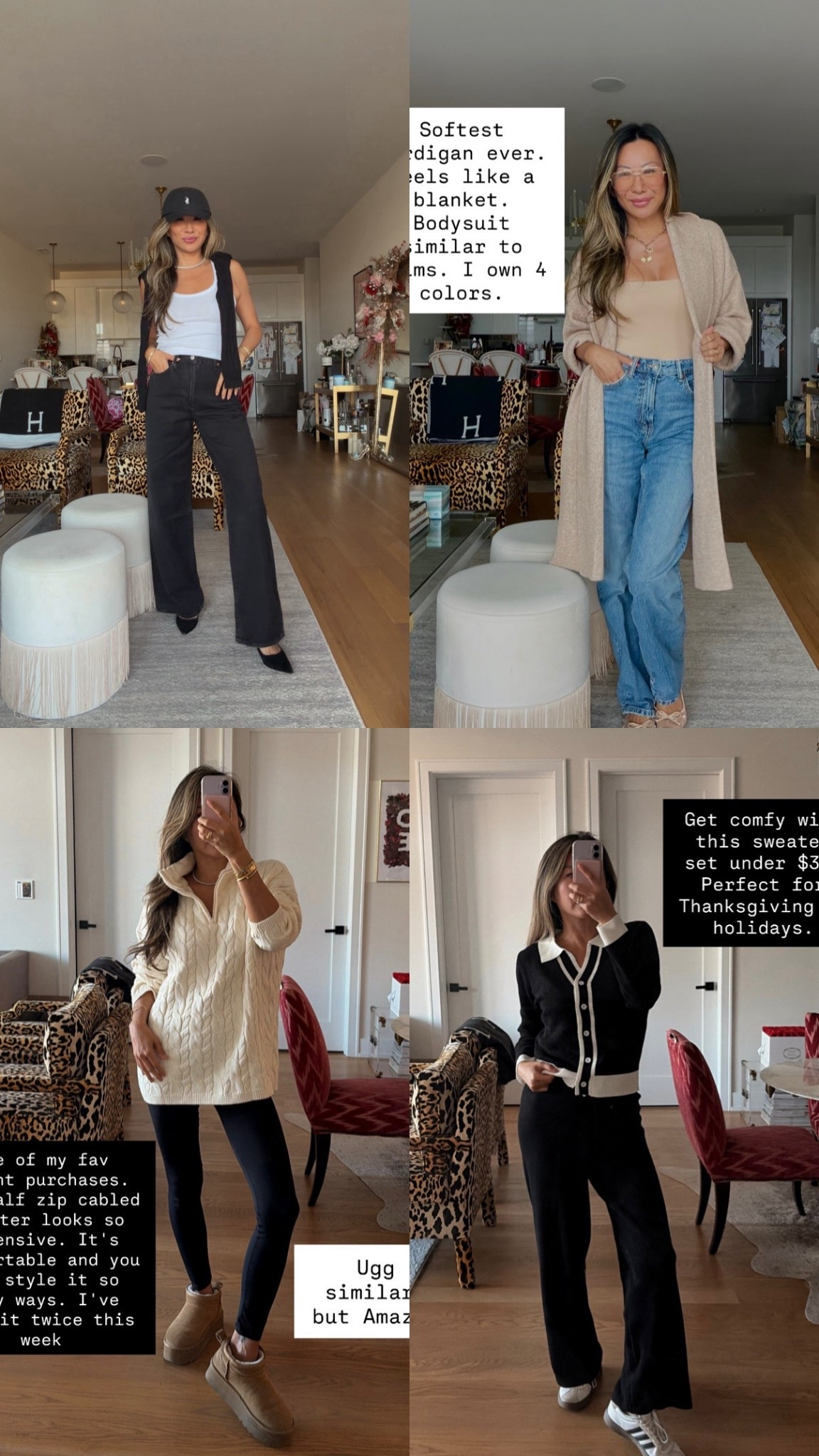 Holiday and fall outfits. Thanksgiving outfits. Amazon style. Comfy and chic. Size small in all 

#LTKStyleTip #LTKFindsUnder100 #LTKHoliday