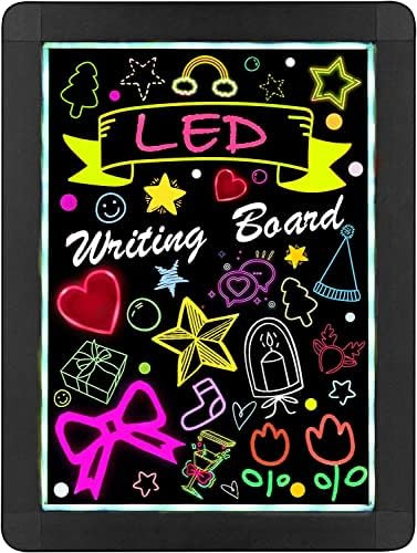 Led Magic Glow Board , 16’’x 12’’Illuminated Erasable Neon Effect Sign Board Tablet Pad w... | Amazon (US)