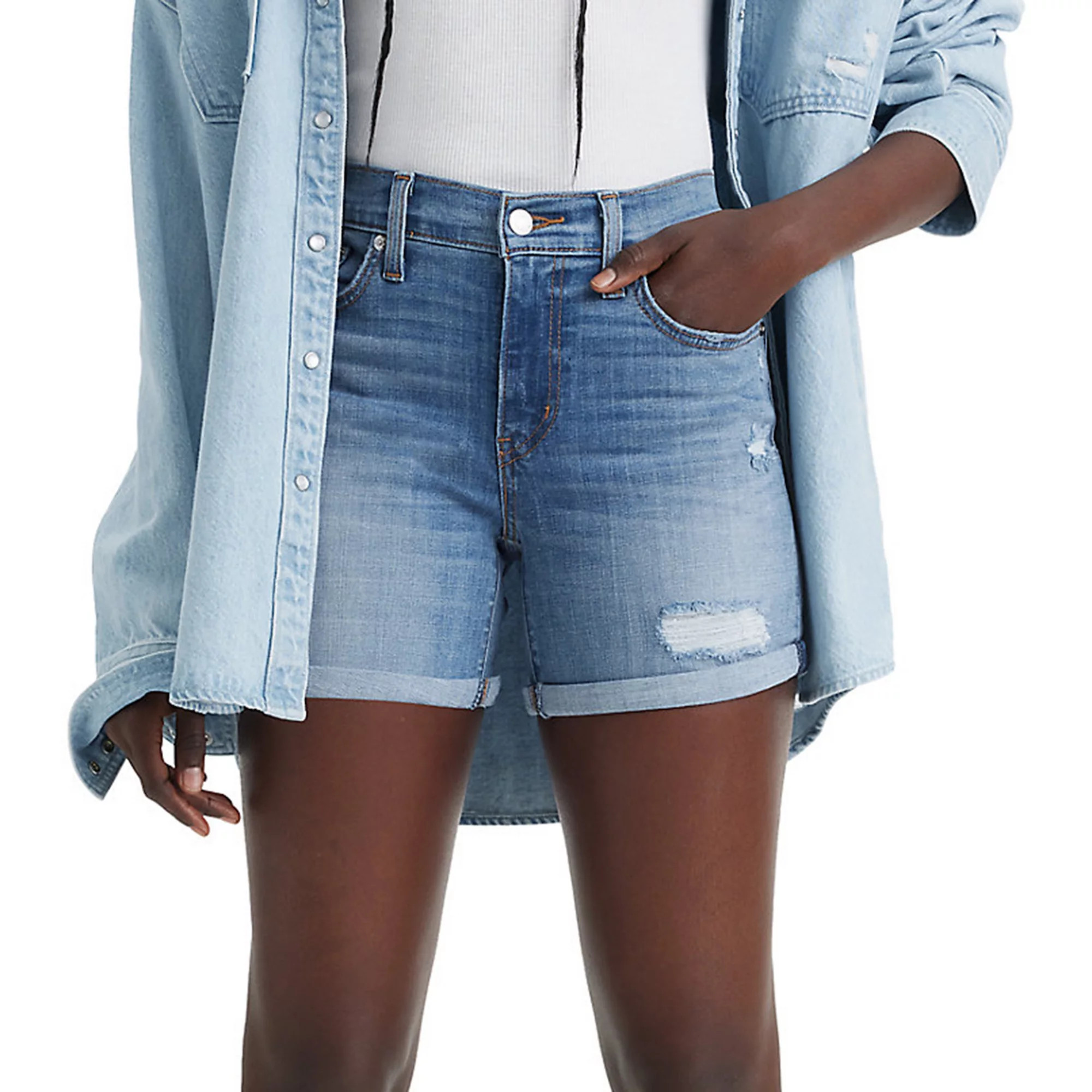 Women's Levi's® Mid-Length Jean Shorts | Kohl's