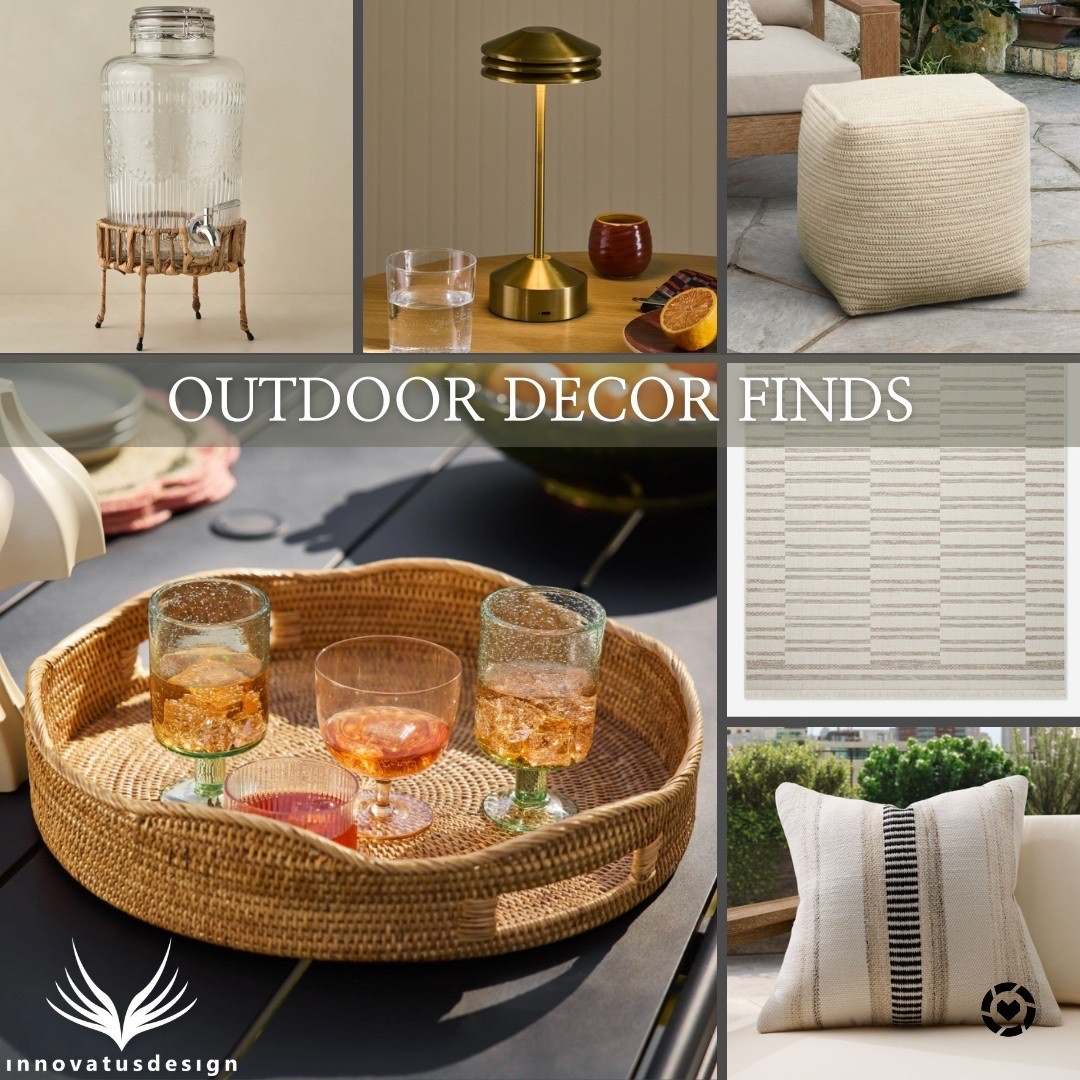 Finish off your outdoor space with these fun outdoor decor finds! Add an outdoor rug to anchor the space, and use textured trays to hold drinks.

#LTKfamily #LTKhome #LTKsummer