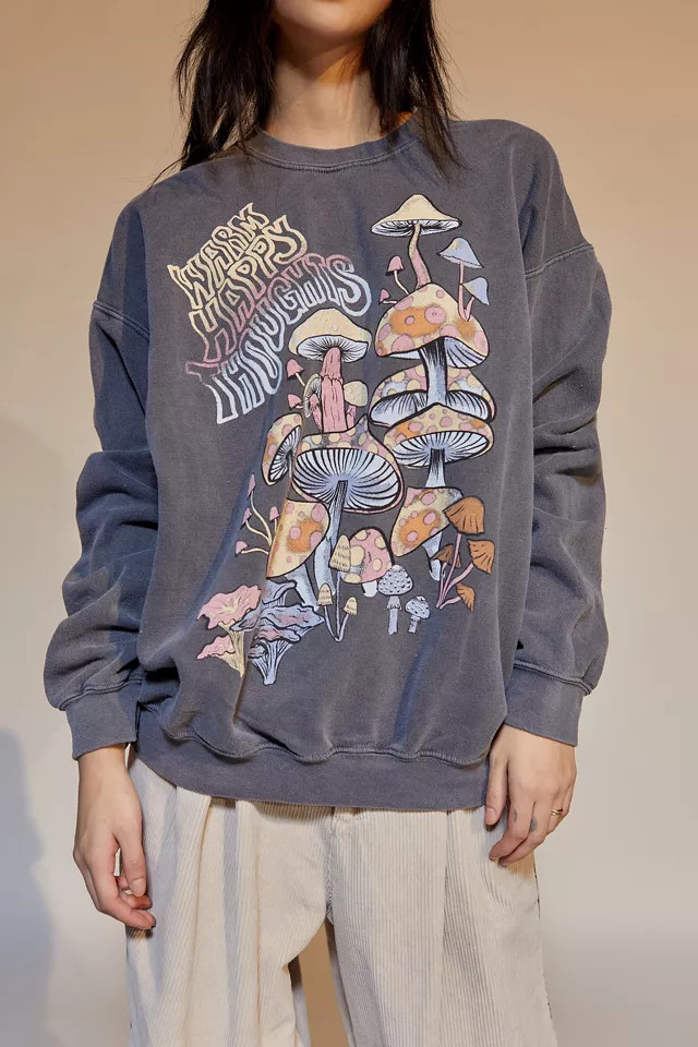 Project Social T Warm Happy Pullover Sweatshirt | Urban Outfitters (US and RoW)