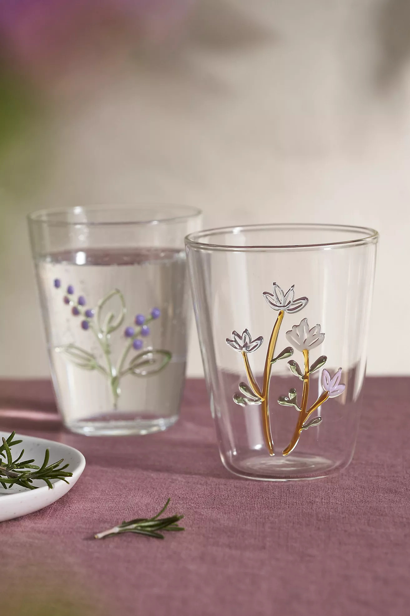 Painted Floral Tumbler | Anthropologie (US)