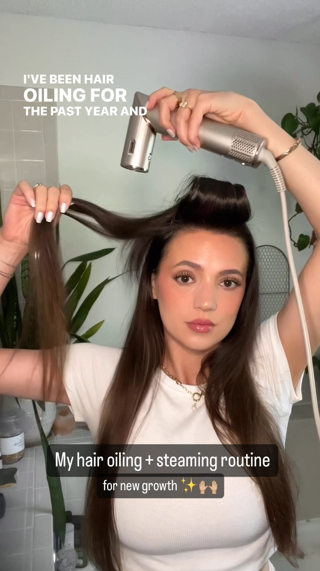 I have been hair oiling for over a year 1x per week before wash day and since seeing my results, I have upped it to 2-3x per week on wash day. Never leave it on for longer than 4 hours. I’ve also started steaming & oiling the lengths and ends to keep them moisturized and maintain my length. This is great for low porosity hair like mine that has trouble pulling in moisture. Make sure to wait at least 20 minutes after steaming before hopping in the shower! Lmk if you have any other questions 🤍


Hair oiling routine, hair growth, rosemary oil, hair steaming 

#LTKVideo #LTKBeauty