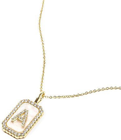 Melinda Maria Gold Initial Short Pendant Necklace | Dillard's