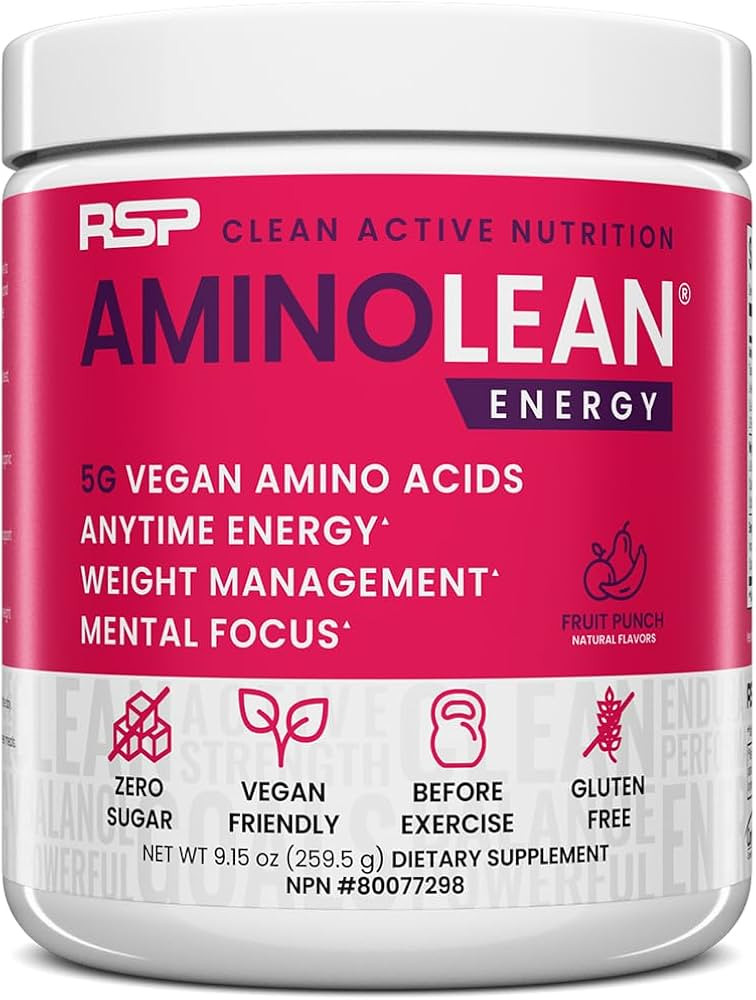 RSP NUTRITION AminoLean Pre Workout Powder, Amino Energy & Weight Management with Vegan BCAA Amin... | Amazon (US)