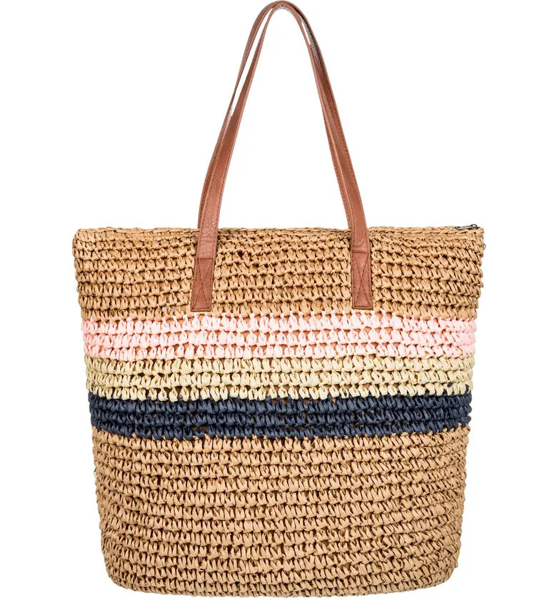 Roxy Boogie Morning Woven Straw Tote | Nordstrom | Nordstrom