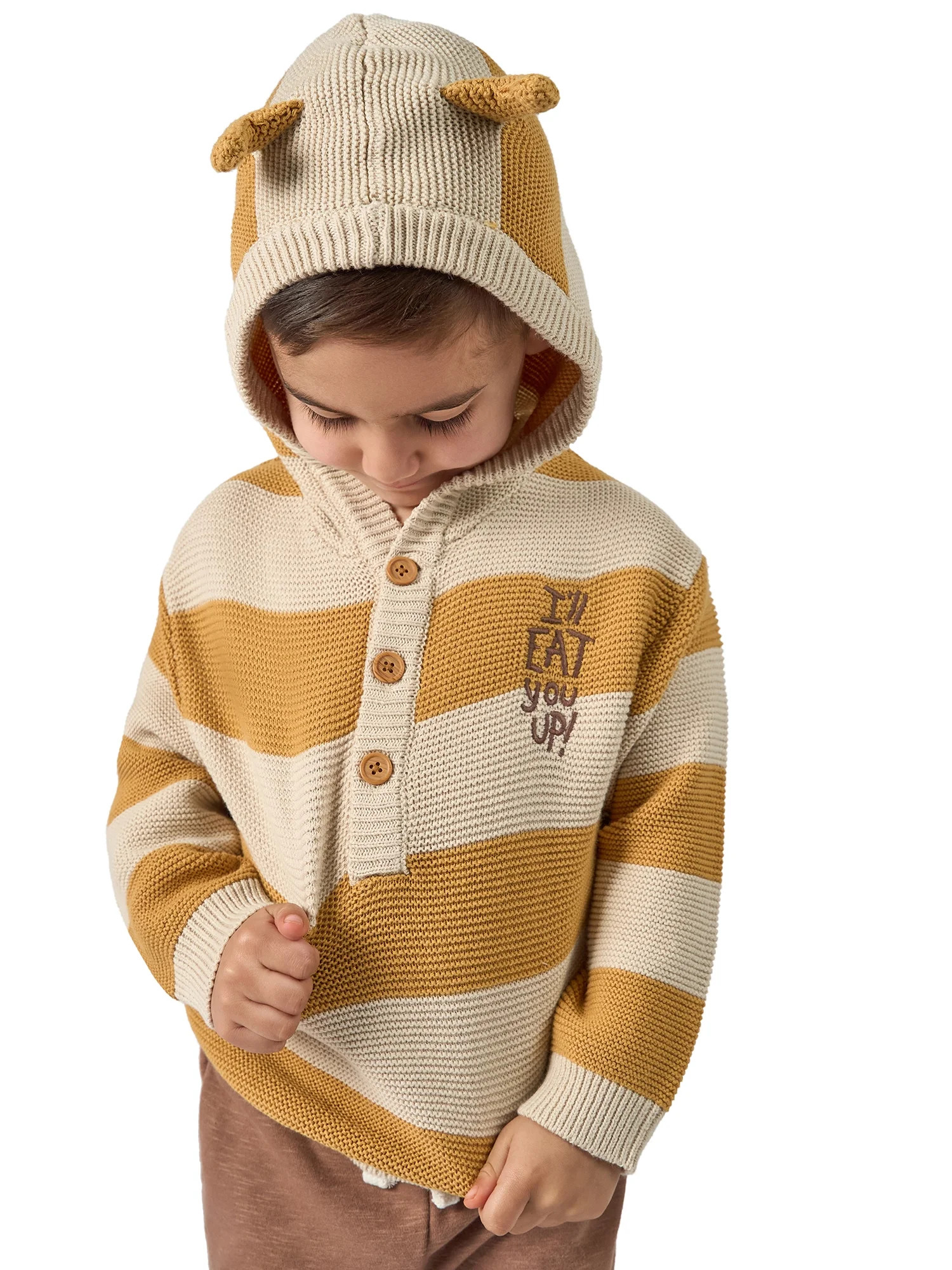 Modern Moments x Where the Wild Things Are Toddler Neutral Carol Hooded Sweater, Sizes 12M-5T | Walmart (US)
