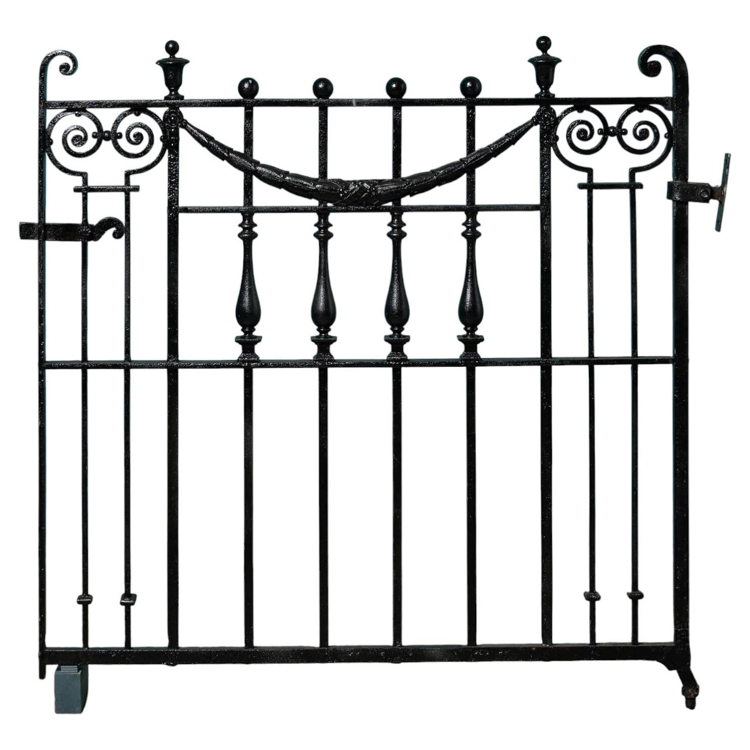 Restored Victorian Wrought Iron Side Gate | 1stDibs