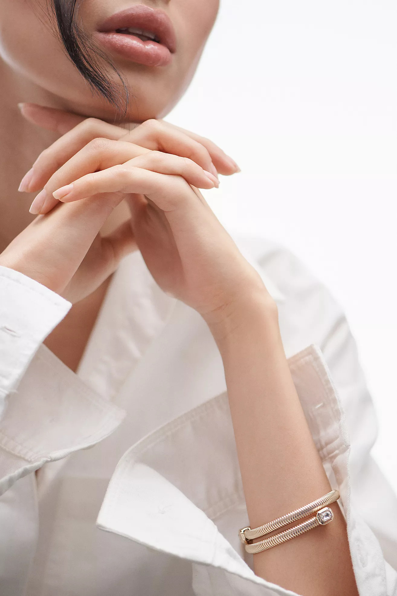 Crystal Coil Wrap Bracelet | Anthropologie (US)