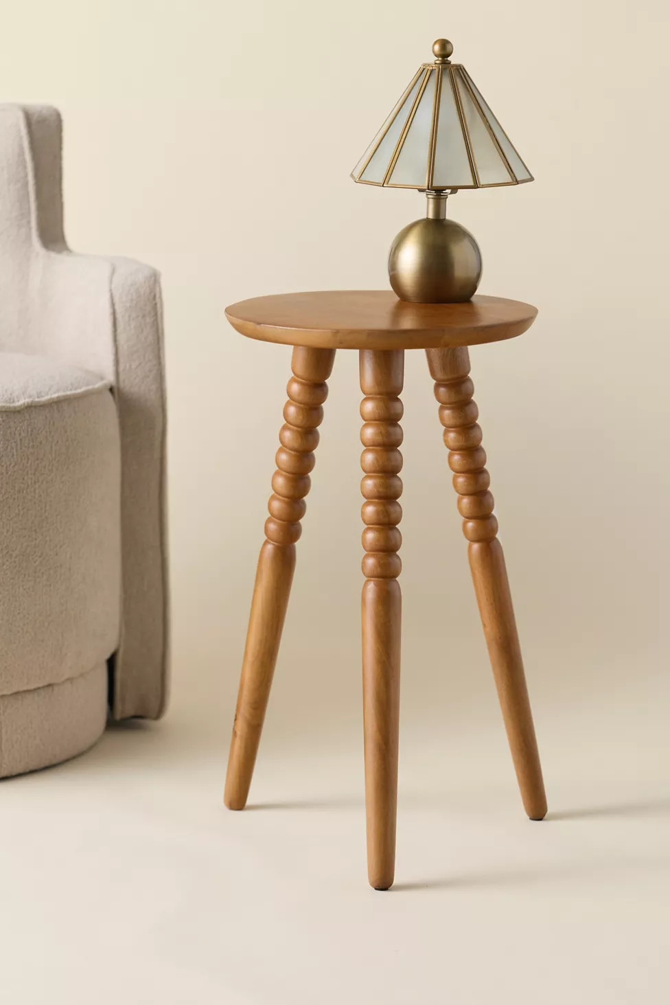 Elisabeth Tripod Mango Wood Side Table | Urban Outfitters (US and RoW)