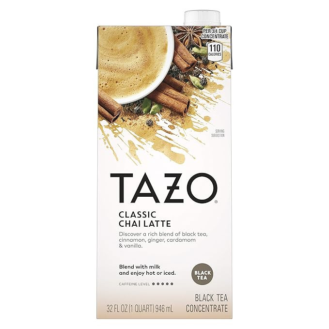 Tazo Classic Chai Latte Concentrate, 32 oz | Amazon (US)