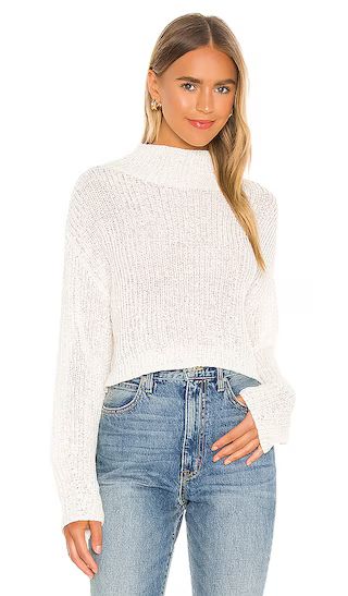 Bailey High Neck Sweater in Beige | Revolve Clothing (Global)