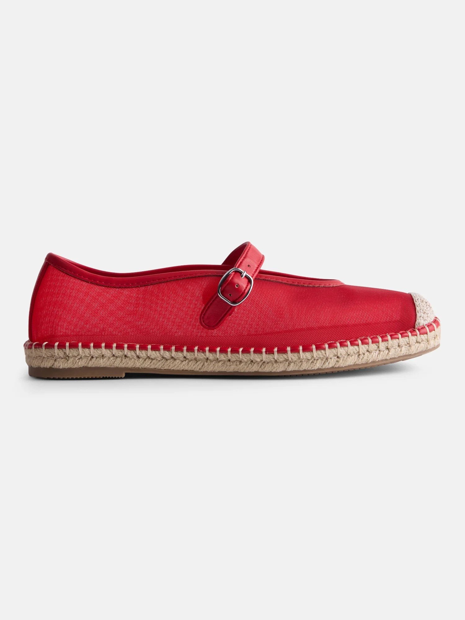 Free Assembly Women's Mesh Mary Jane Espadrilles | Walmart (US)