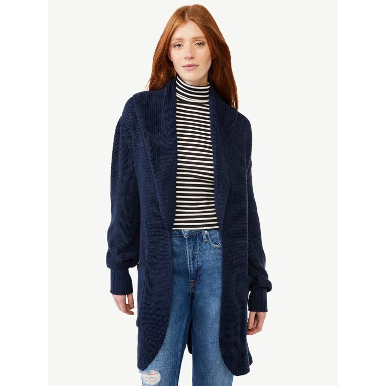 Free Assembly Women's Long Cardigan Sweater, Heavyweight | Walmart (US)