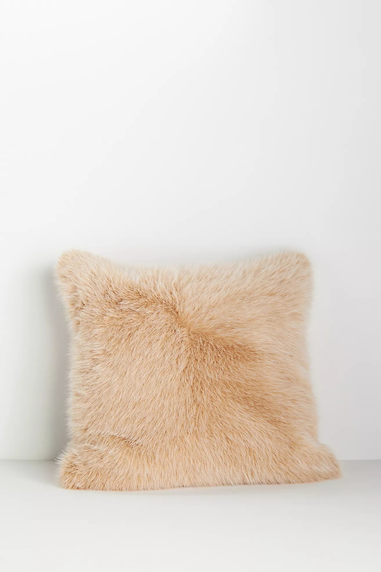 Chloe Tipped Faux-Fur Pillow | Anthropologie (US)