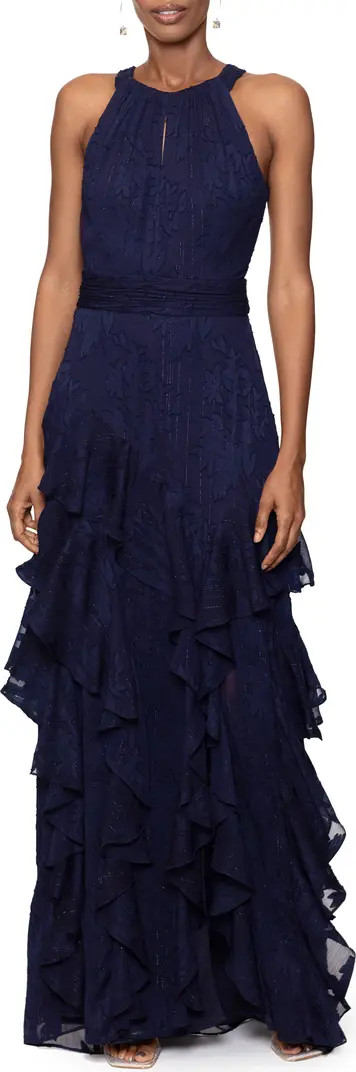 Ruffle Metallic Gown | Nordstrom
