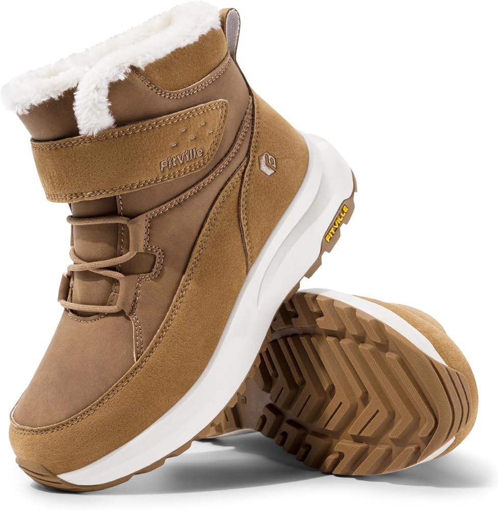 FitVille Womens Wide Snow Boots Fur Lined Boots for Women Winter Warm Boots Wide Width Womens Out... | Amazon (US)