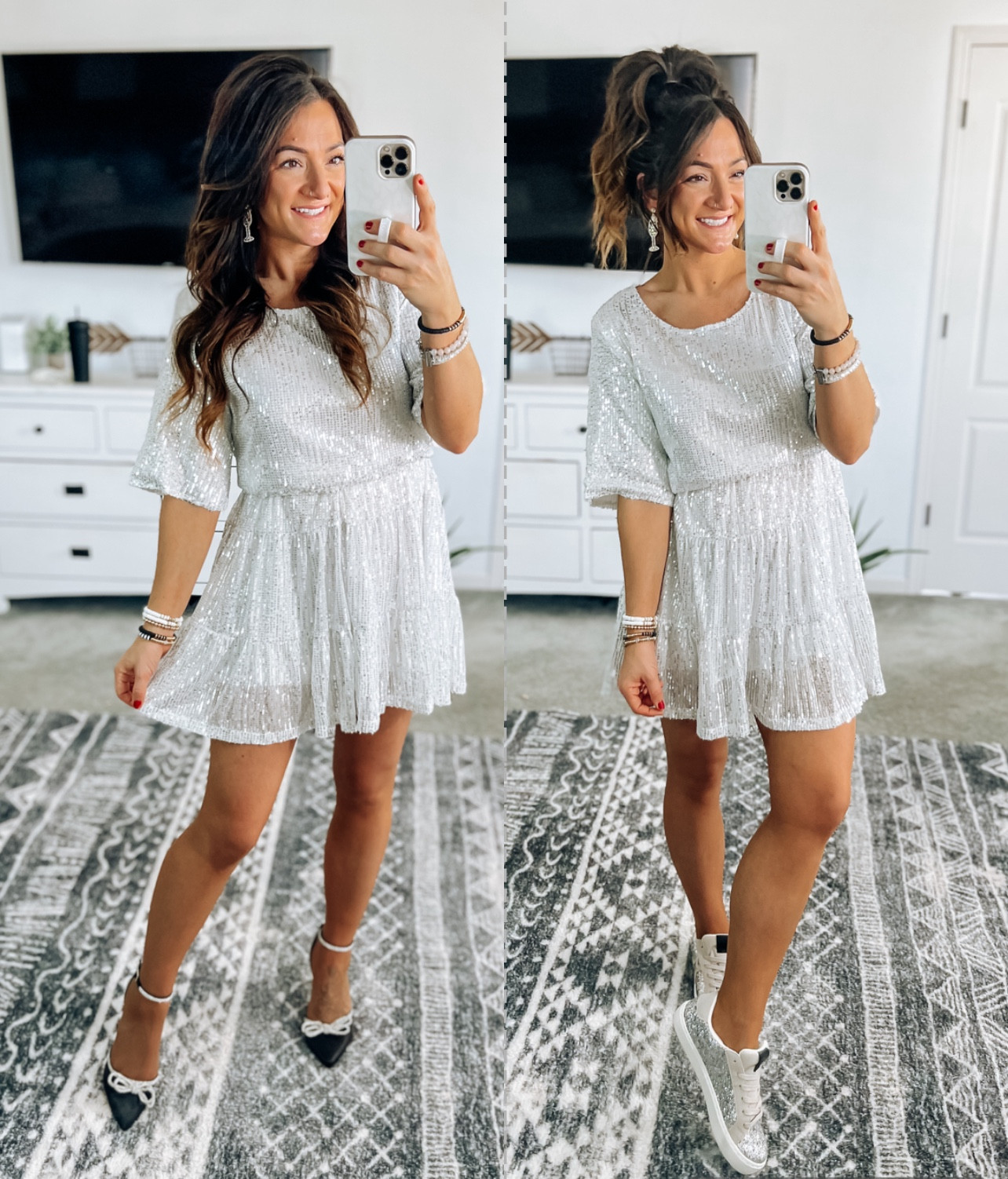 Nye Eve sequin babydoll dress! Available in 10 sparkly color options and under $37! Nye outfit. Nye dress. New Year’s Eve style 

#LTKstyletip #LTKparties #LTKHoliday