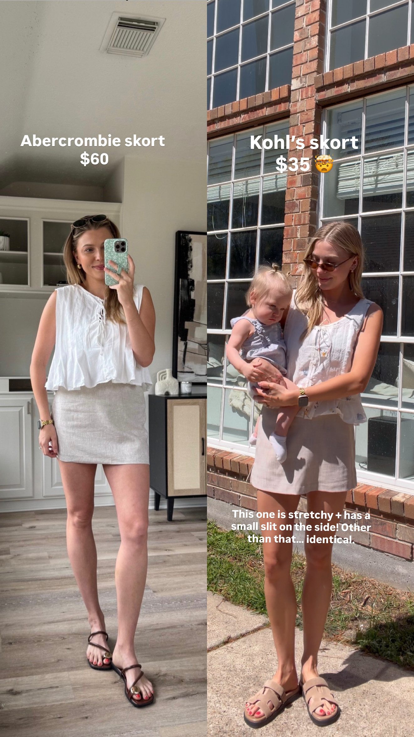 Look for less linen skort!  

 #LTKootd