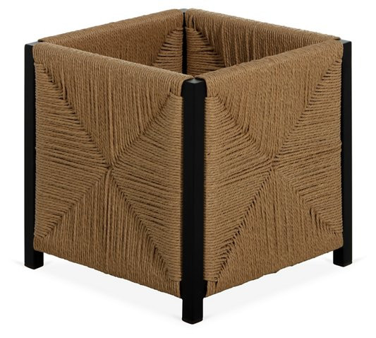 Harper Rush Planter, Black | One Kings Lane