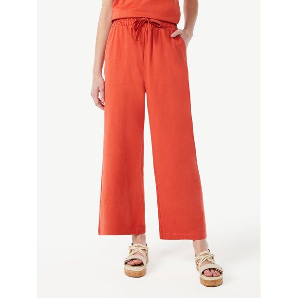 Free Assembly Women's Wide Leg Pants - Walmart.com | Walmart (US)