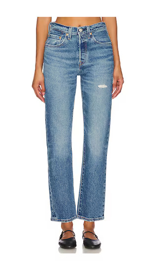 LEVI'S 501 Straight in Blue. | Revolve Clothing (Global)
