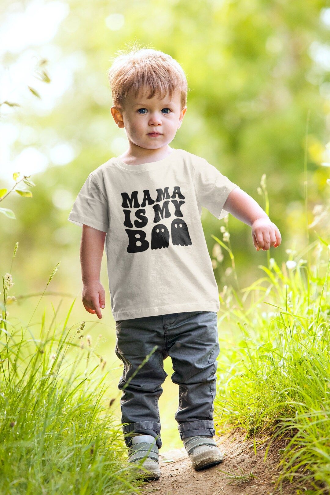 Mama is My Boo Toddler Short Sleeve Tee - Etsy | Etsy (US)