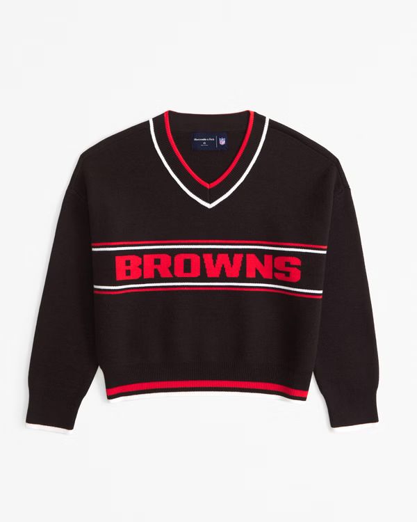 NFL Cleveland Browns LuxeLoft V-Neck Sweater | NFL NFL | Abercrombie.com | Abercrombie & Fitch (US)