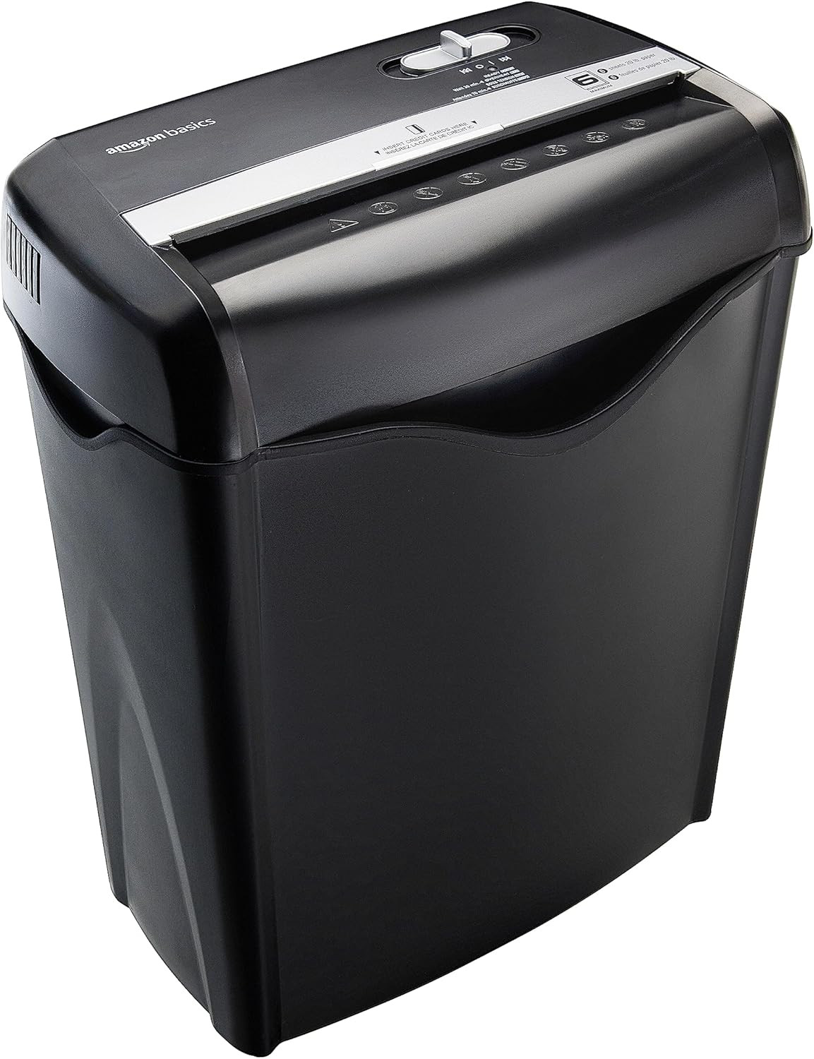 Amazon Basics 6 Sheet Cross Cut Paper and Credit Card Home Office Shredder, Black | Amazon (US)