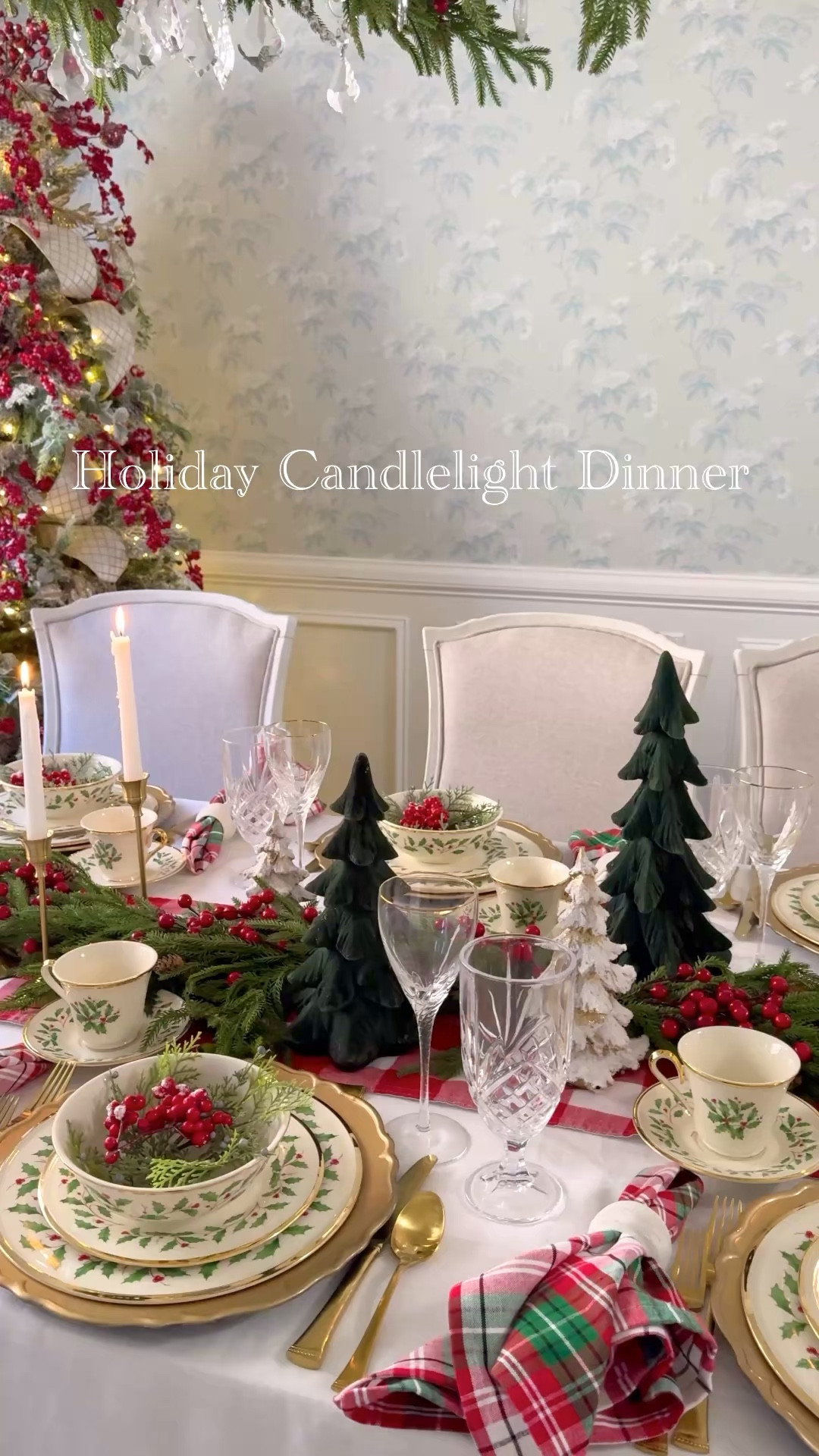 One of my favorite traditions is having the family gather together  on Christmas Eve for a candlelight dinner.✨ Creating a holiday tablescape is a wonderful way celebrate the magic of the season!

#LTKParties #LTKHoliday #LTKSeasonal