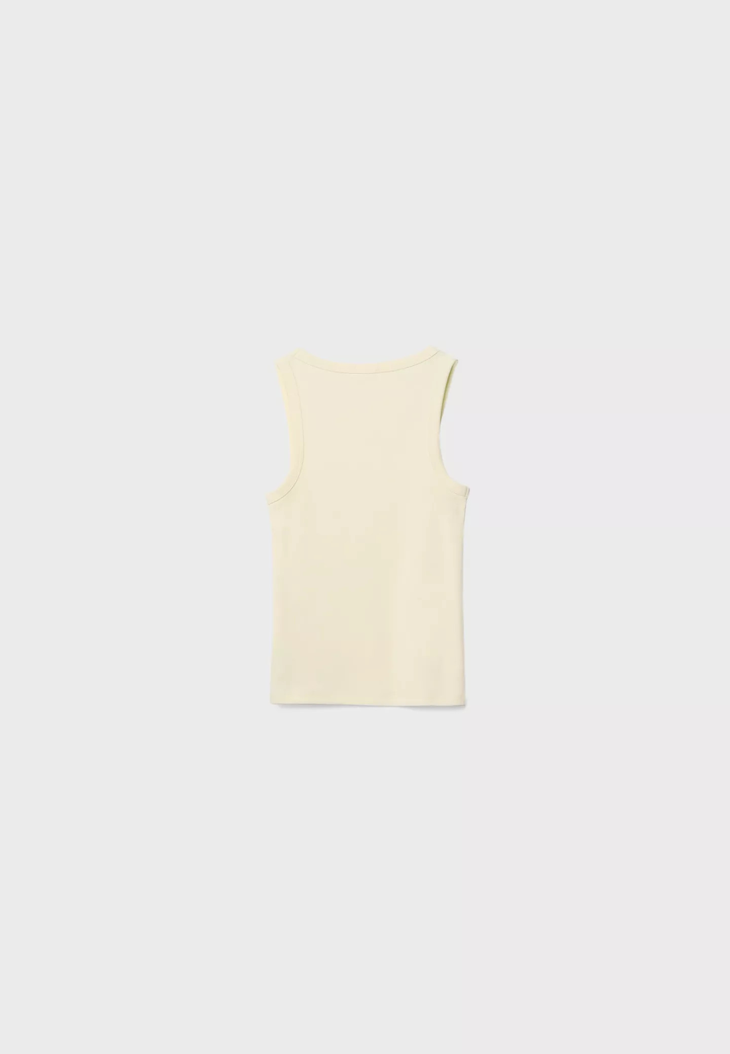 Ribbed racerback T-shirt - Women's Mix to Win | Stradivarius United Kingdom | Stradivarius (UK)