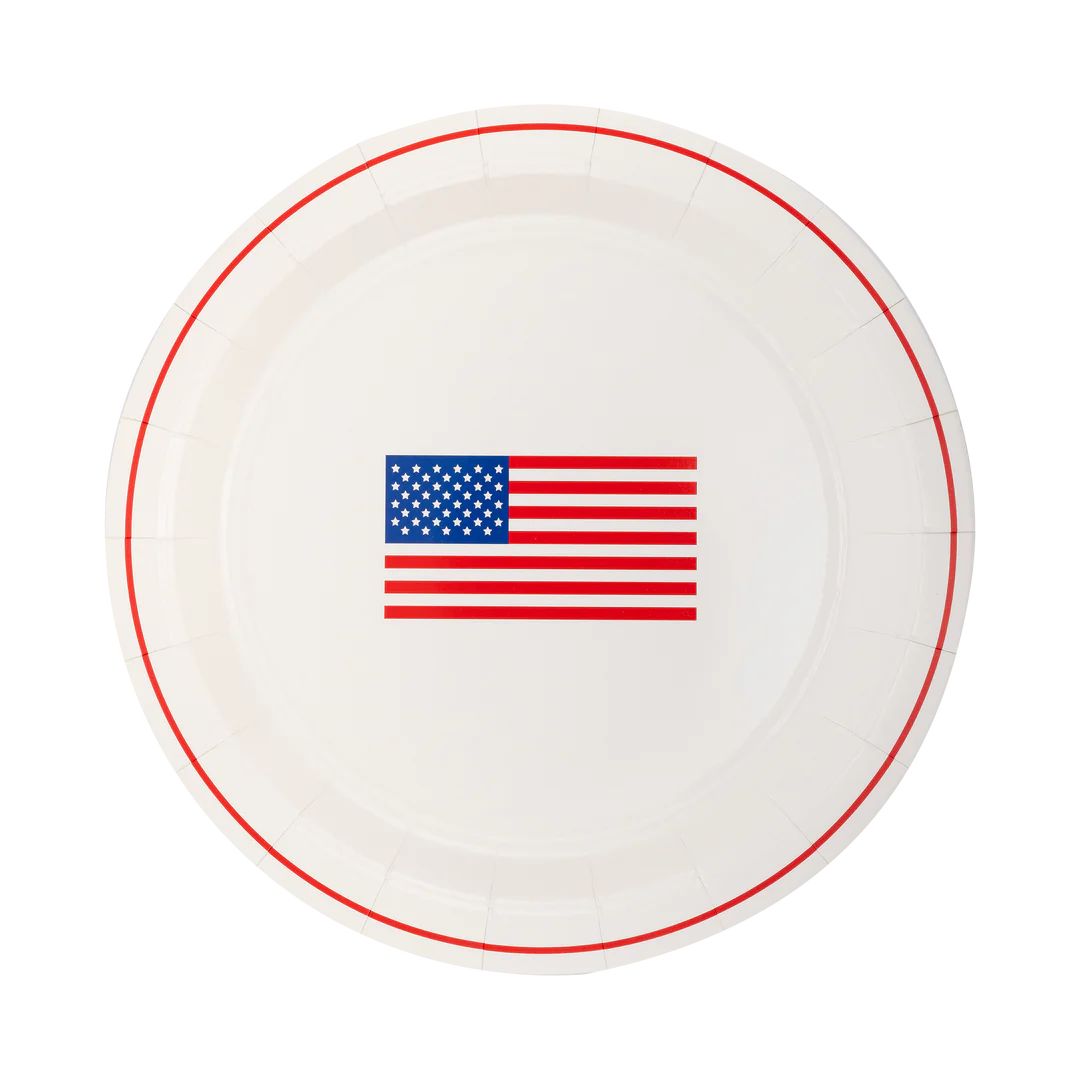 Round Flag Paper Plate | My Mind's Eye